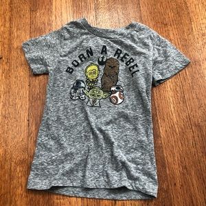 Born a Rebel Star Wars Tee Size 3T